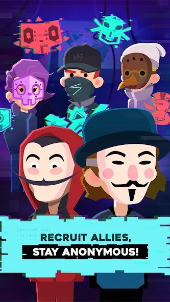 Hacking Hero: Hacker Clicker (Хакинг герой) [МОД: Бесконечные деньги, Монеты и Мега MOD] Screenshot 3