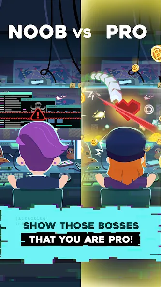 Hacking Hero: Hacker Clicker (Хакинг герой) [МОД: Бесконечные деньги, Монеты и Мега MOD] Screenshot 5