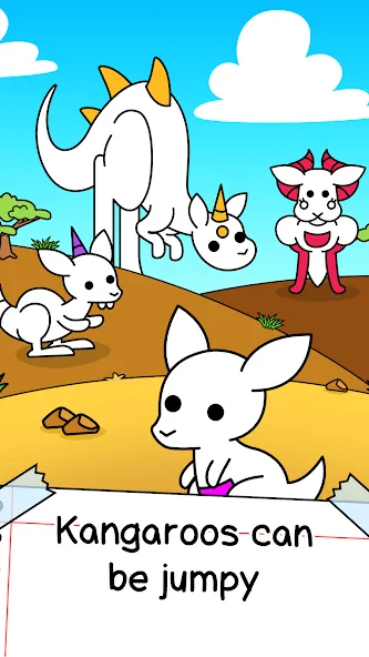 Kangaroo Evolution: Simulator (Кенгуру Эволюция) [МОД: Деньги, Монеты и Меню MOD] Screenshot 1
