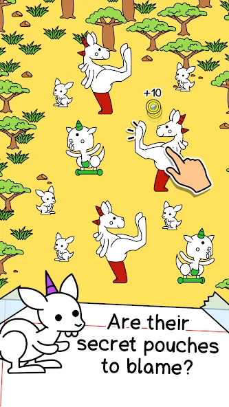 Kangaroo Evolution: Simulator (Кенгуру Эволюция) [МОД: Деньги, Монеты и Меню MOD] Screenshot 2