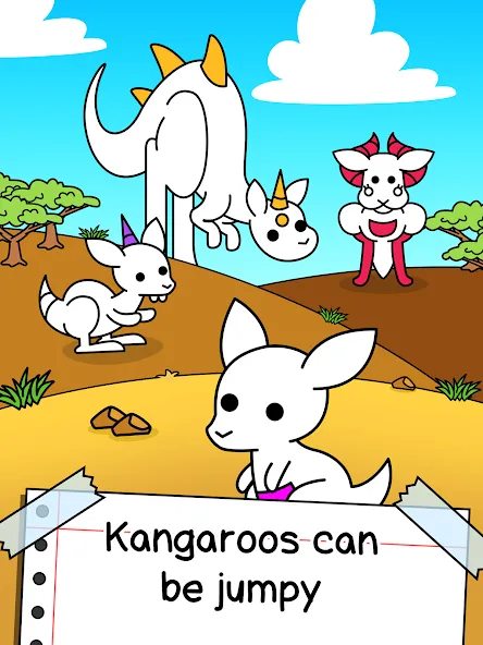 Kangaroo Evolution: Simulator (Кенгуру Эволюция) [МОД: Деньги, Монеты и Меню MOD] Screenshot 5