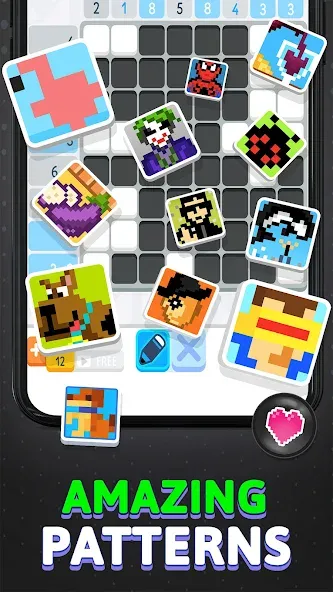 Nonogram Logic Pic: Pictogram (Нонограм Логик Пик) [МОД: Деньги, Монеты и Меню MOD] Screenshot 4