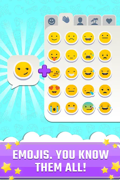 Match The Emoji: Combine All (Мэтч Зэ Имоджи) [МОД: Много монет, Открытые уровни и Мега MOD] Screenshot 1