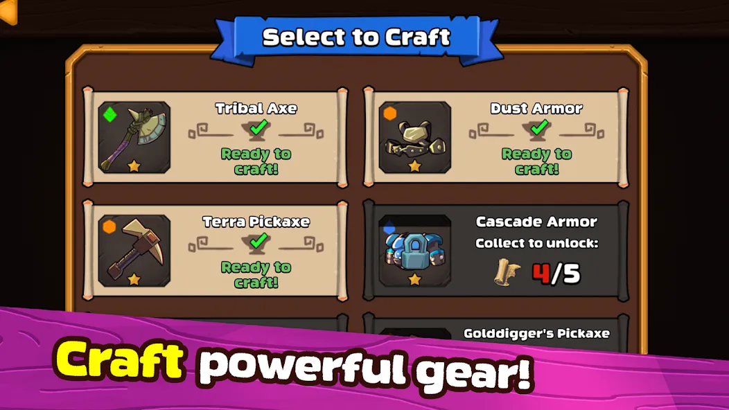 Mine Quest 2: RPG Mining Game (Мине Квест 2) [МОД: Много монет, Открытые уровни и Мега MOD] Screenshot 5