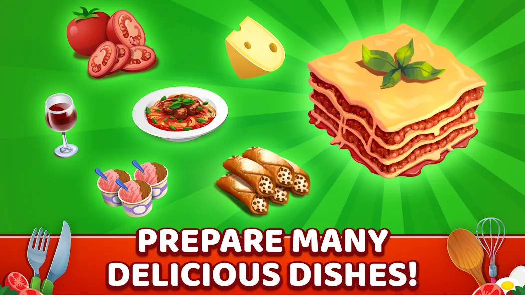 My Pasta Shop: Cooking Game (Мой Паста Шоп) [МОД: Меню, Бесконечные монеты и Открытые уровни] Screenshot 3