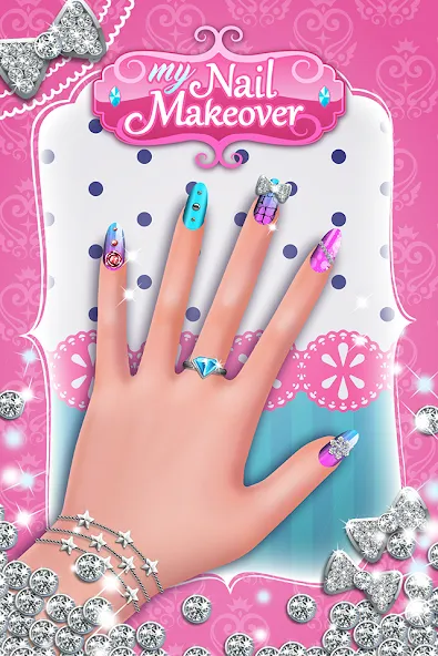 My Nail Makeover: Nail Salon (Моя маникюрная переменка) [МОД: Много денег, Монет и Все открыто] Screenshot 1