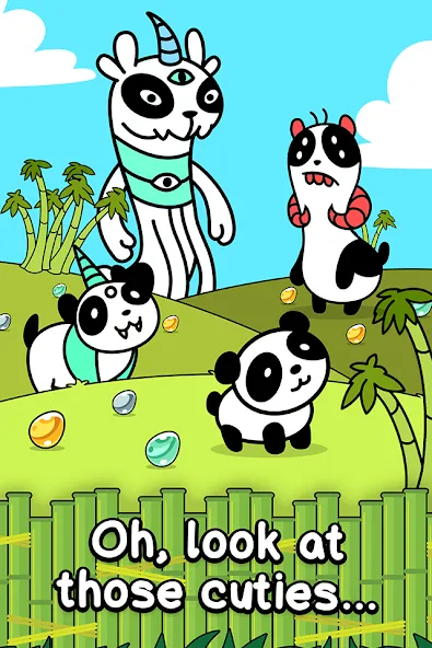 Panda Evolution: Idle Clicker (Панда Эволюция) [МОД: Меню, Бесконечные монеты и Открытые уровни] Screenshot 1
