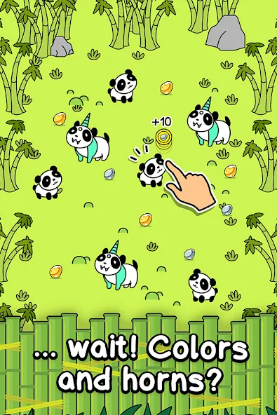 Panda Evolution: Idle Clicker (Панда Эволюция) [МОД: Меню, Бесконечные монеты и Открытые уровни] Screenshot 2