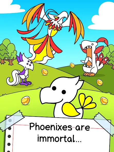 Phoenix Evolution: Idle Merge (Финикс Эволюция) [МОД: Много денег, Монет и Все открыто] Screenshot 5