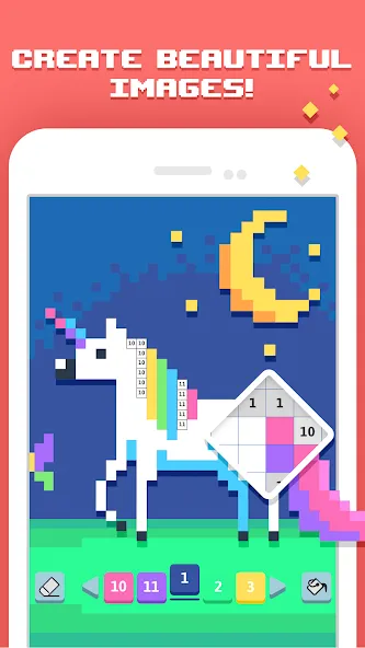 Pixelicious: Color Daily Pixel (Пикселическ) [МОД: Деньги, Монеты и Меню MOD] Screenshot 1