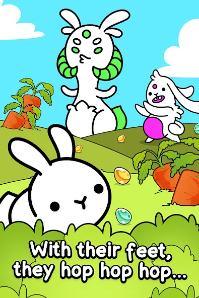 Rabbit Evolution: Merge Bunny (Рэббит Эволюшн) [МОД: Все открыто, Дополнительные деньги и Меню MOD] Screenshot 1