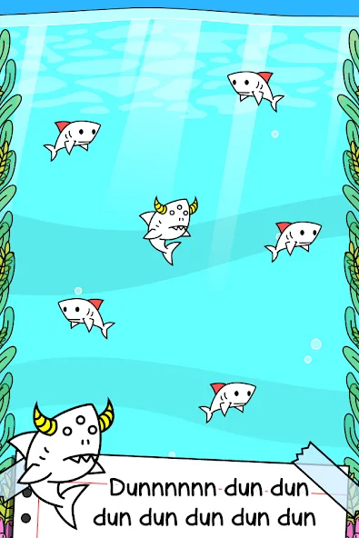 Shark Evolution: Idle Game (Шарк Эволюшн) [МОД: Бесконечные деньги, Монеты и Мега MOD] Screenshot 2