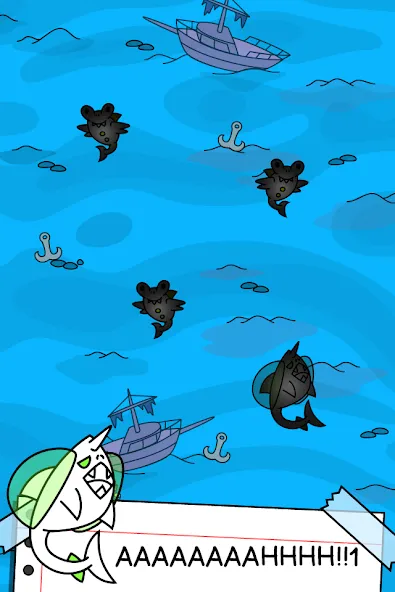 Shark Evolution: Idle Game (Шарк Эволюшн) [МОД: Бесконечные деньги, Монеты и Мега MOD] Screenshot 3