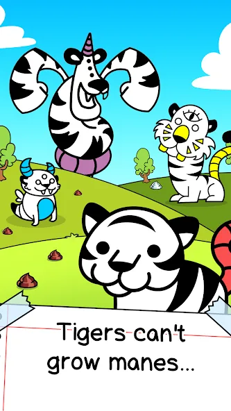 Tiger Evolution Idle Wild Cats (Тигровая эволюция дикие кошки) [МОД: Бесконечные деньги, Монеты и Мега MOD] Screenshot 1