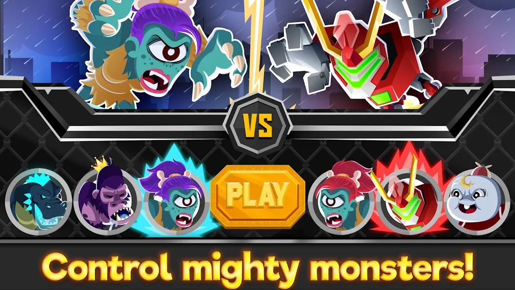 UFB Rampage: Monster Fight (УФБ Рэмпейдж) [МОД: Много денег, Монет и Все открыто] Screenshot 3