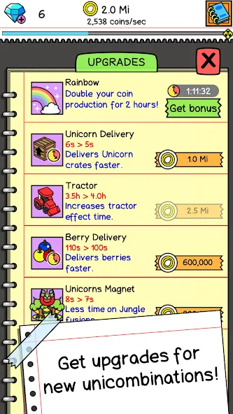 Unicorn Evolution: Idle Catch (Юникорн Эволюшн) [МОД: Много денег, Монет и Все открыто] Screenshot 4