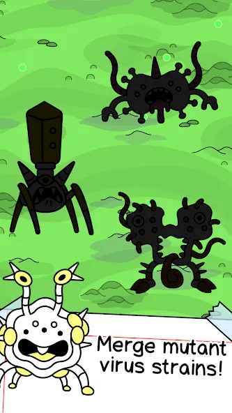 Virus Evolution: Merge Game (Вирус Эволюшн) [МОД: Все открыто, Дополнительные деньги и Меню MOD] Screenshot 3