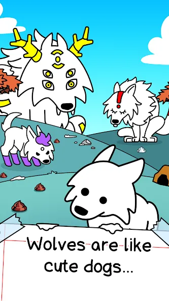 Wolf Evolution: Merge Wild Dog (Вульф Эволюшн) [МОД: Меню, Бесконечные монеты и Открытые уровни] Screenshot 1