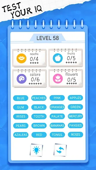 Word Sort: Association Connect (Соннект Колорс) [МОД: Много монет, Открытые уровни и Мега MOD] Screenshot 5
