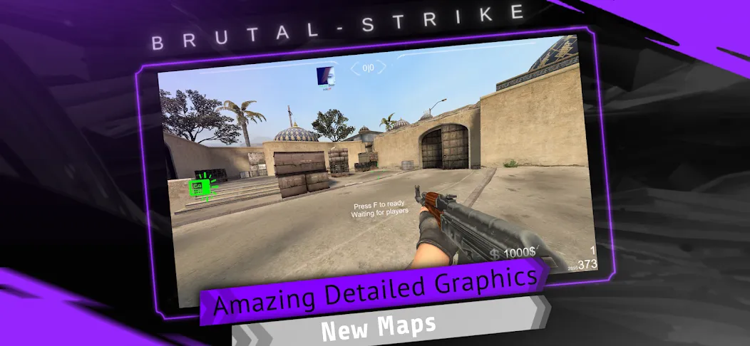Brutal Strike (Брутал Страйк) [МОД: Бесконечные деньги, Монеты и Мега MOD] Screenshot 1