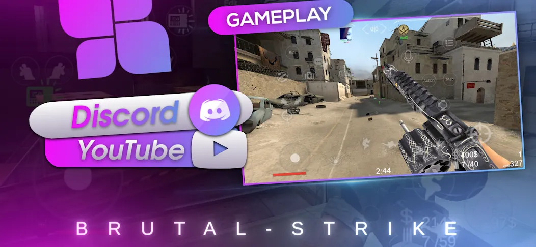 Brutal Strike (Брутал Страйк) [МОД: Бесконечные деньги, Монеты и Мега MOD] Screenshot 2