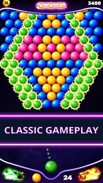 Bubble Shooter Classic (Бабл Шутер Классик) [МОД: Деньги, Монеты и Меню MOD] Screenshot 2