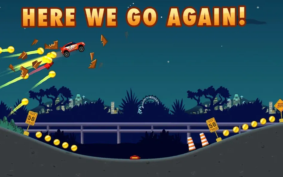 Extreme Road Trip 2 (Экстримпоездка 2) [МОД: Много монет, Открытые уровни и Мега MOD] Screenshot 1