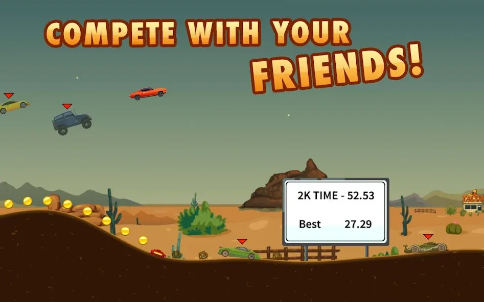 Extreme Road Trip 2 (Экстримпоездка 2) [МОД: Много монет, Открытые уровни и Мега MOD] Screenshot 3