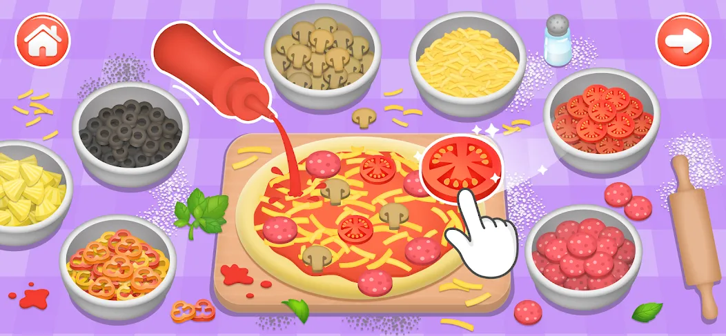 Kids Cooking Games 2+ Year Old [МОД: Много денег, Монет и Все открыто] Screenshot 1