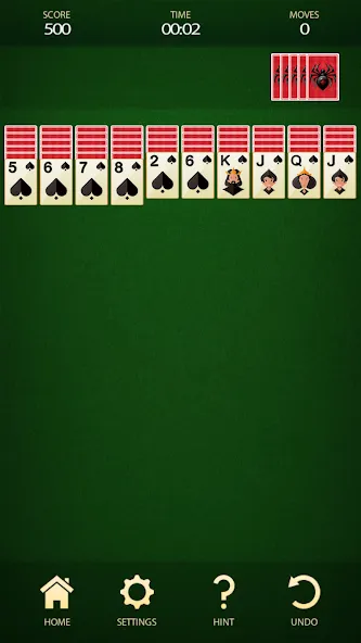 Spider Solitaire: Card Game (Спайдер Солитер) [МОД: Много монет, Открытые уровни и Мега MOD] Screenshot 1