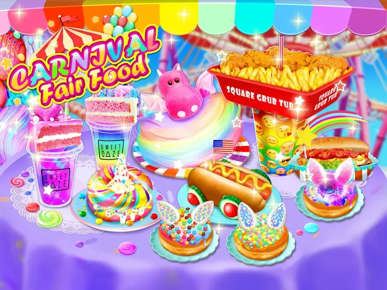 Unicorn Chef Games for Teens (Юникорн Шеф Игры для Подростков) [МОД: Много денег, Монет и Все открыто] Screenshot 1