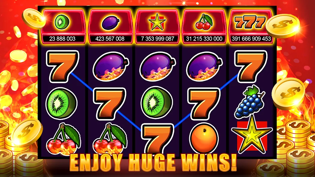 Slots 777 - Slot Machine Games [МОД: Много денег, Монет и Все открыто] Screenshot 2