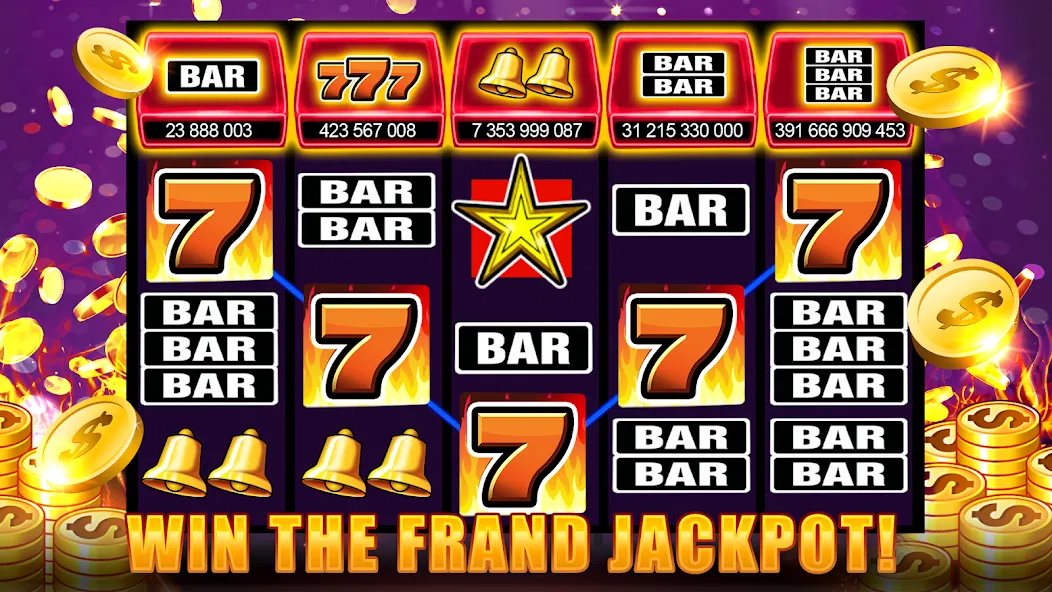 Slots 777 - Slot Machine Games [МОД: Много денег, Монет и Все открыто] Screenshot 3