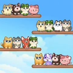 Скачать Cat Sort Puzzle: Cute Pet Game [МОД: Деньги, Монеты и Меню MOD] | Взлом Cat Sort Puzzle: Cute Pet Game на Андроид