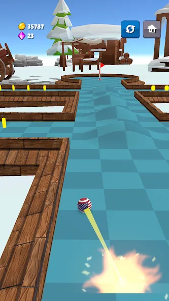 Mini Golf Game - Putt Putt 3D (Мини Гольф Челлендж) [МОД: Много денег, Монет и Все открыто] Screenshot 3