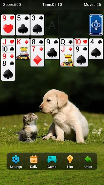 Solitaire [МОД: Много денег, Монет и Все открыто] Screenshot 3