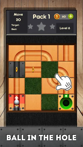 Rolling ball - slide puzzle [МОД: Все открыто, Дополнительные деньги и Меню MOD] Screenshot 3