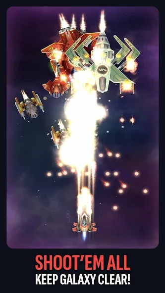 Galaxy Keeper: Space Shooter [МОД: Меню, Бесконечные монеты и Открытые уровни] Screenshot 2
