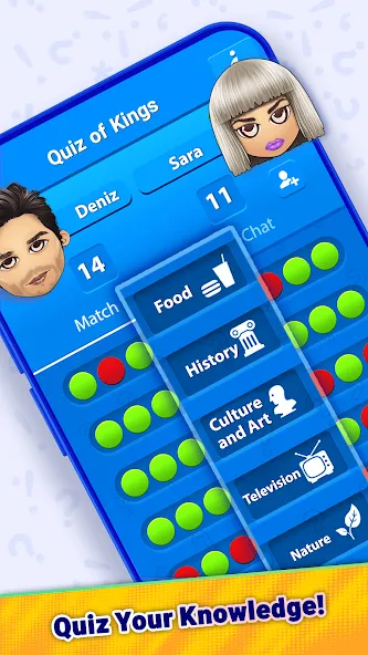 Quiz Of Kings: Trivia Games (Квиз Оф Кингс) [МОД: Меню, Бесконечные монеты и Открытые уровни] Screenshot 2