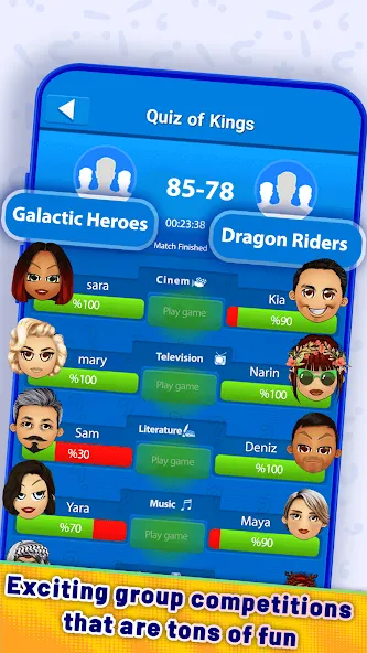 Quiz Of Kings: Trivia Games (Квиз Оф Кингс) [МОД: Меню, Бесконечные монеты и Открытые уровни] Screenshot 4