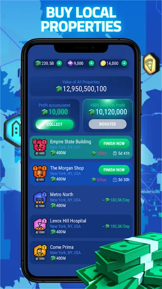 Landlord Go - Real Estate Game (Лэндлорд ГО) [МОД: Много денег, Монет и Все открыто] Screenshot 4