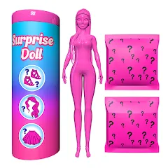 Скачать Color Reveal Suprise Doll Game (Цветной сюрпризный кукольный игровой набор) [МОД: Все открыто, Дополнительные деньги и Меню MOD] | Взлом Color Reveal Suprise Doll Game на Андроид