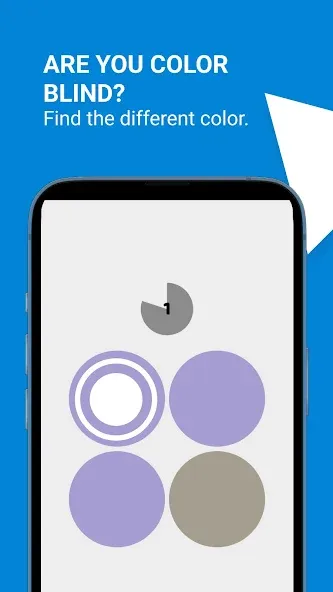 Color Blind Test Game [МОД: Бесконечные деньги, Монеты и Мега MOD] Screenshot 1