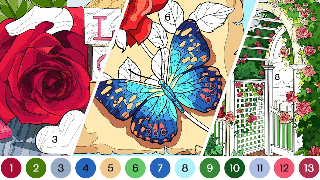 Tap Color Pro: Color By Number (Тап Колор Про) [МОД: Меню, Бесконечные монеты и Открытые уровни] Screenshot 2