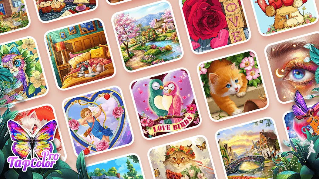 Tap Color Pro: Color By Number (Тап Колор Про) [МОД: Меню, Бесконечные монеты и Открытые уровни] Screenshot 3