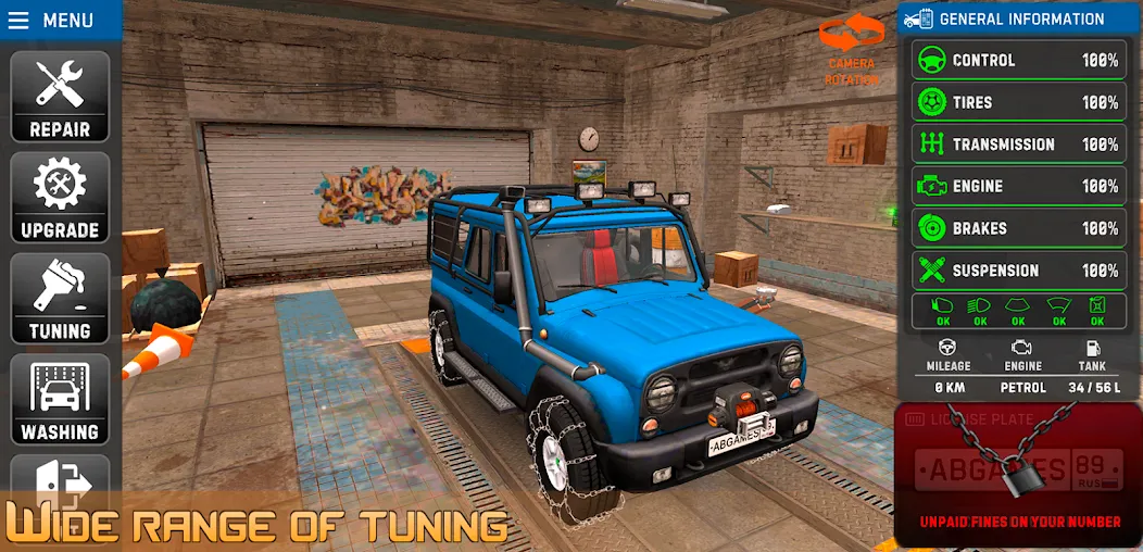 Russian Car Driver Uaz Hunter [МОД: Бесконечные деньги, Монеты и Мега MOD] Screenshot 4
