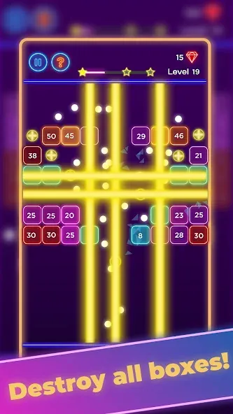 Brick Breaker - Neon Bricks [МОД: Деньги, Монеты и Меню MOD] Screenshot 3