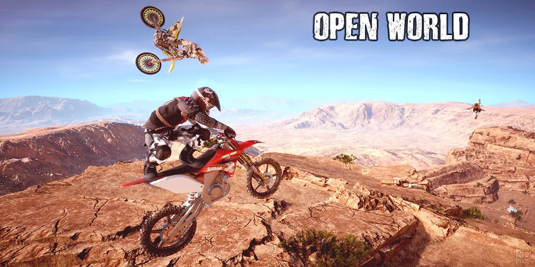 Dirt MX Bikes KTM Motocross 3D (Дирт МХ Байкс КТМ Мотокросс 3Д) [МОД: Все открыто, Дополнительные деньги и Меню MOD] Screenshot 1