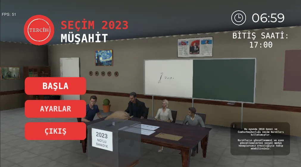 Seçim 2023 Müşahit oyunu [МОД: Деньги, Монеты и Меню MOD] Screenshot 1