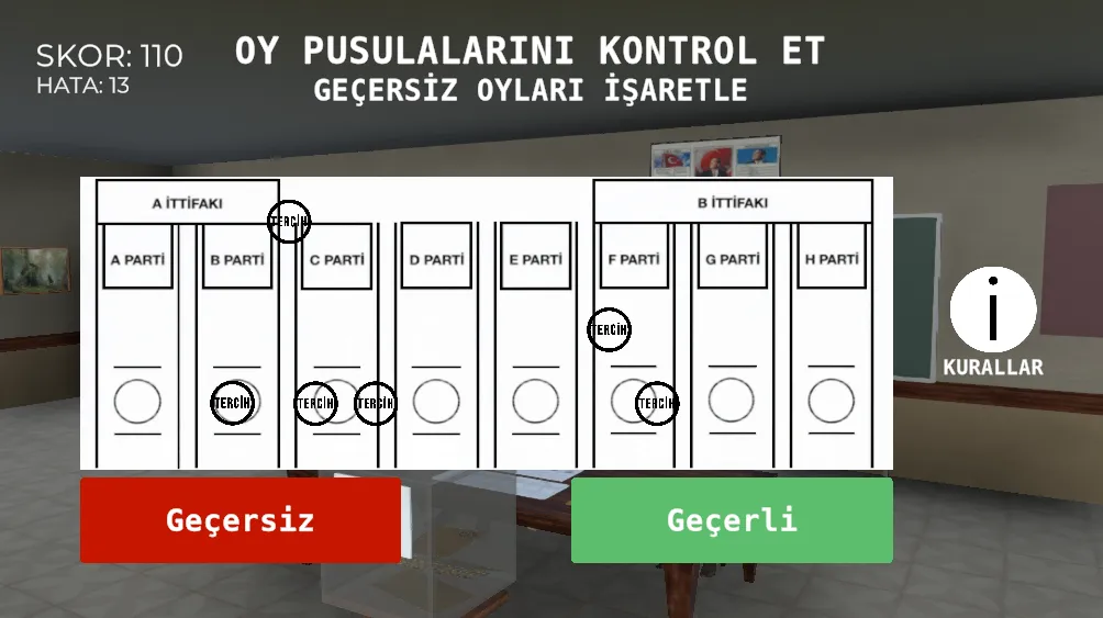 Seçim 2023 Müşahit oyunu [МОД: Деньги, Монеты и Меню MOD] Screenshot 4